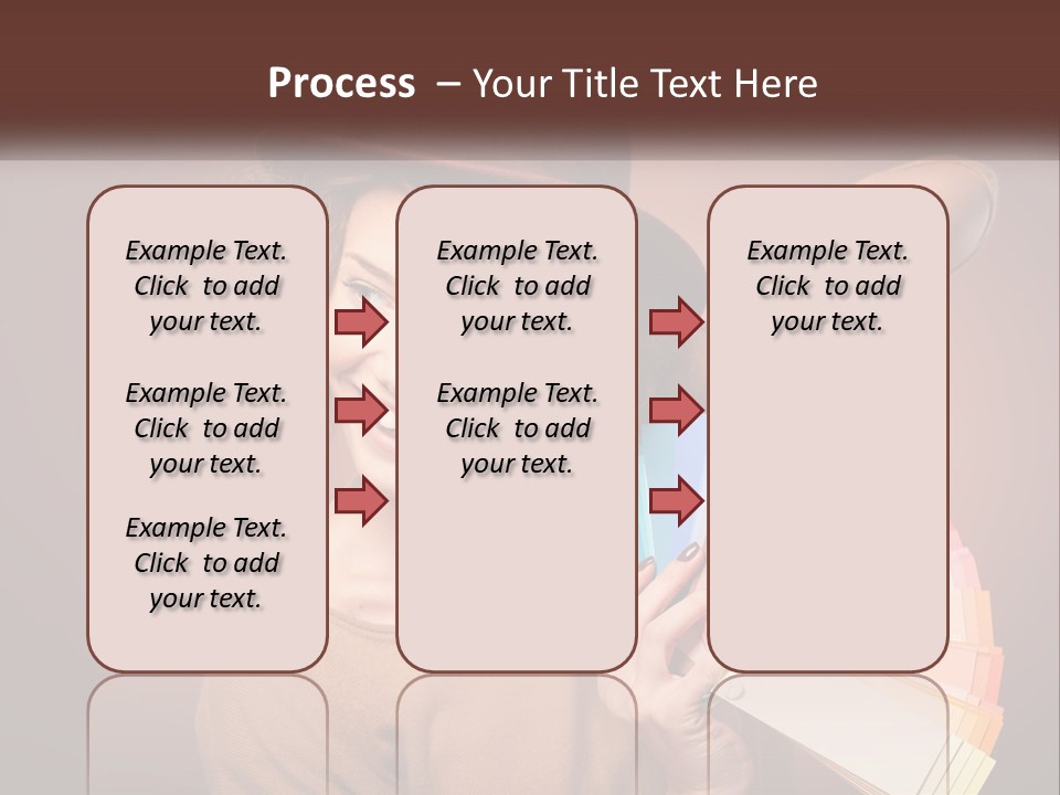 A Woman In A Brown Shirt And A Brown Hat Holding A Fan PowerPoint Template