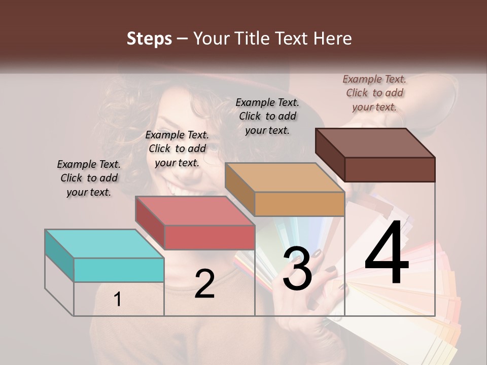 A Woman In A Brown Shirt And A Brown Hat Holding A Fan PowerPoint Template