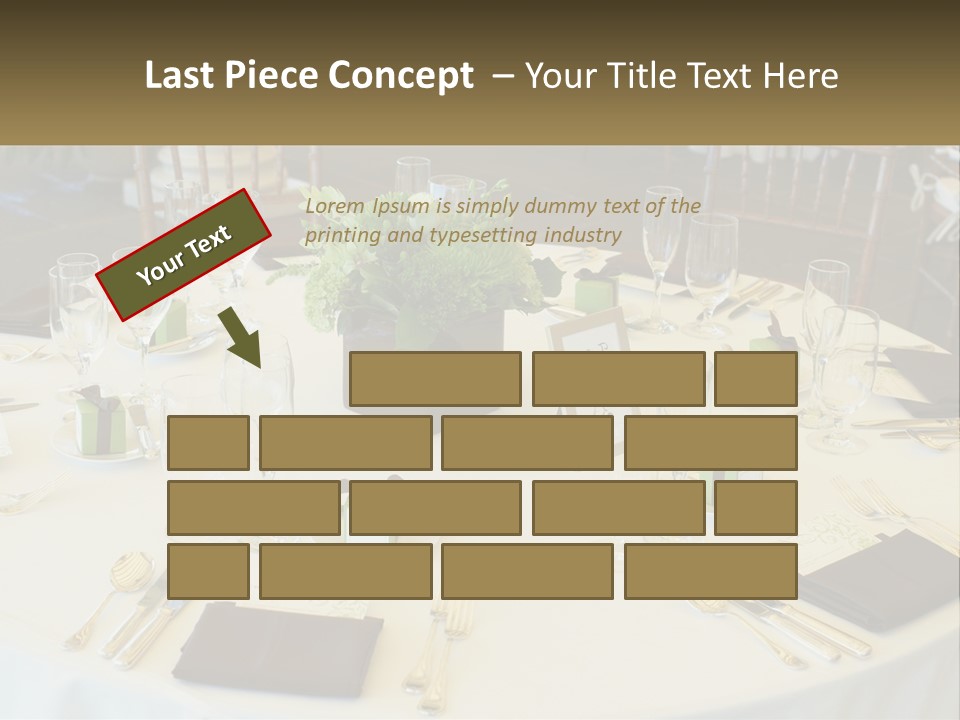 A Table With Place Settings And Place Cards On It PowerPoint Template