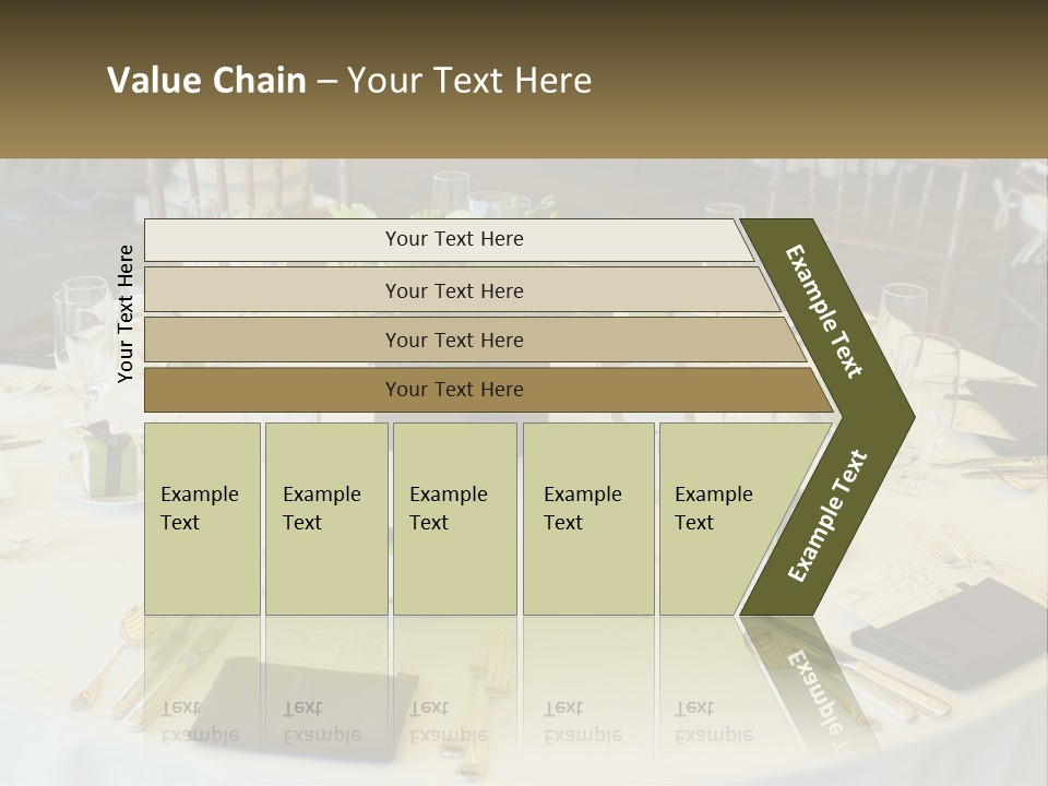 A Table With Place Settings And Place Cards On It PowerPoint Template