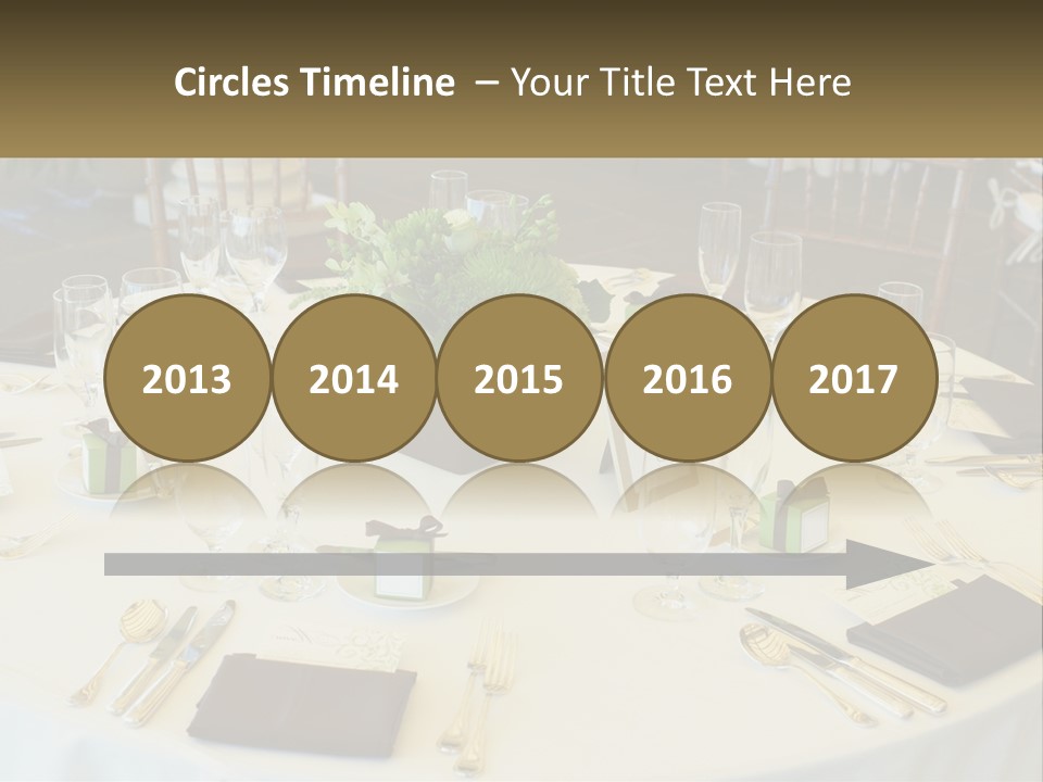 A Table With Place Settings And Place Cards On It PowerPoint Template