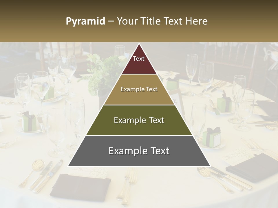 A Table With Place Settings And Place Cards On It PowerPoint Template
