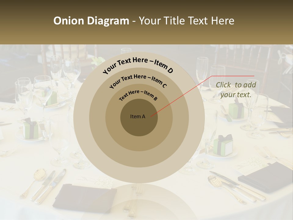 A Table With Place Settings And Place Cards On It PowerPoint Template