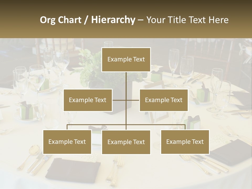 A Table With Place Settings And Place Cards On It PowerPoint Template