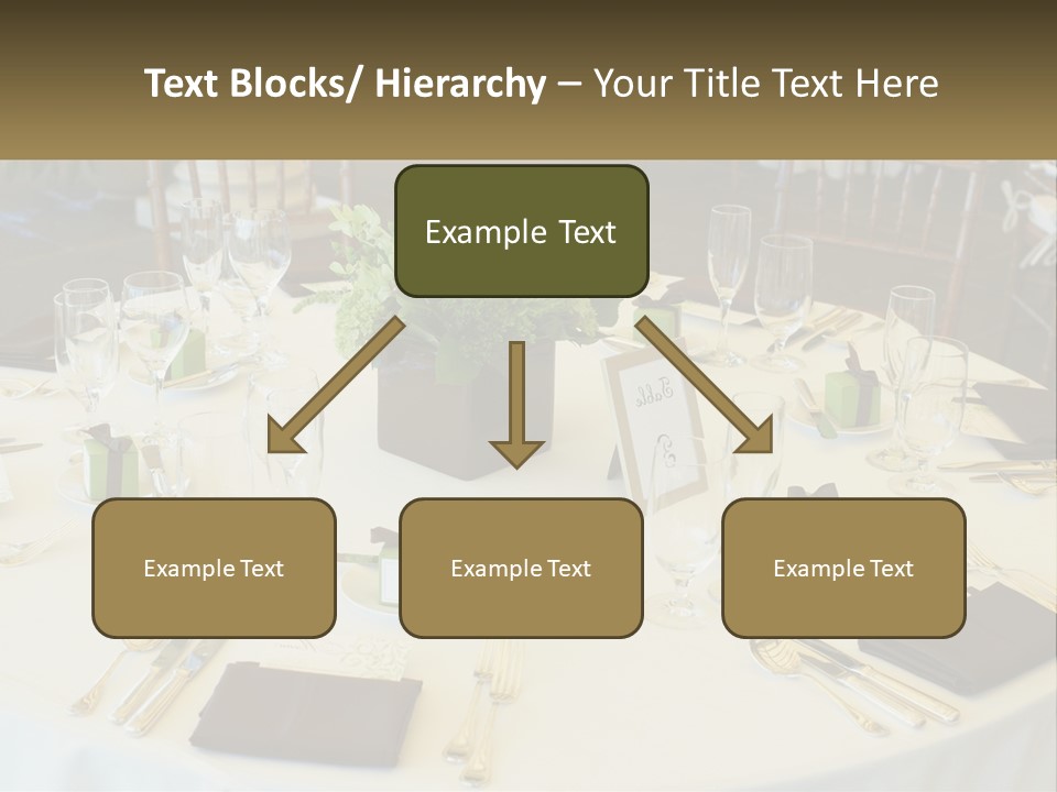 A Table With Place Settings And Place Cards On It PowerPoint Template