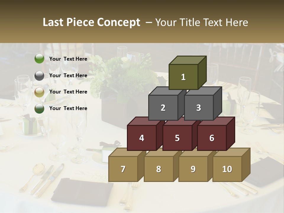 A Table With Place Settings And Place Cards On It PowerPoint Template
