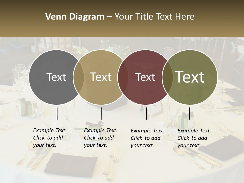 A Table With Place Settings And Place Cards On It PowerPoint Template