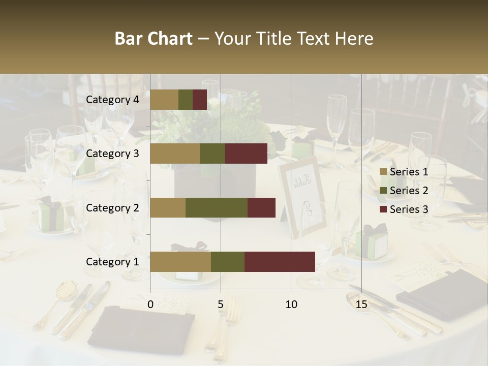 A Table With Place Settings And Place Cards On It PowerPoint Template