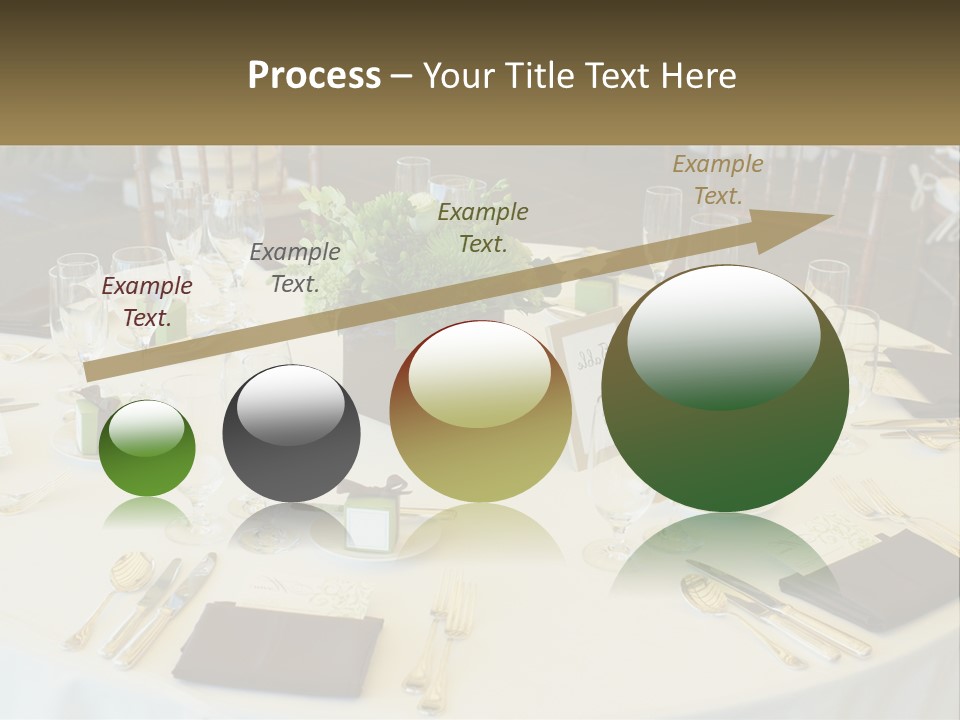 A Table With Place Settings And Place Cards On It PowerPoint Template