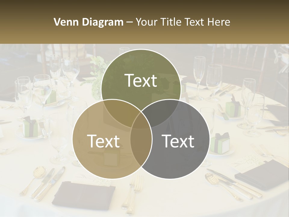A Table With Place Settings And Place Cards On It PowerPoint Template