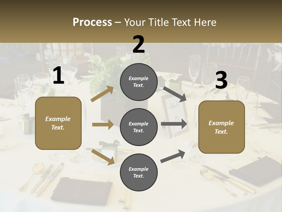 A Table With Place Settings And Place Cards On It PowerPoint Template