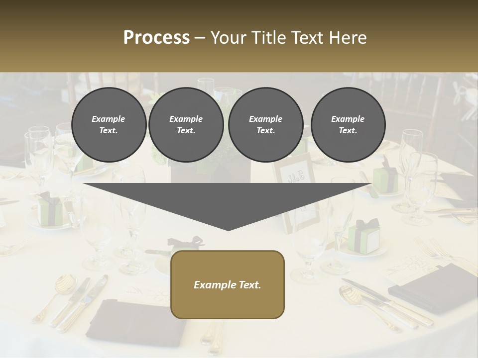 A Table With Place Settings And Place Cards On It PowerPoint Template