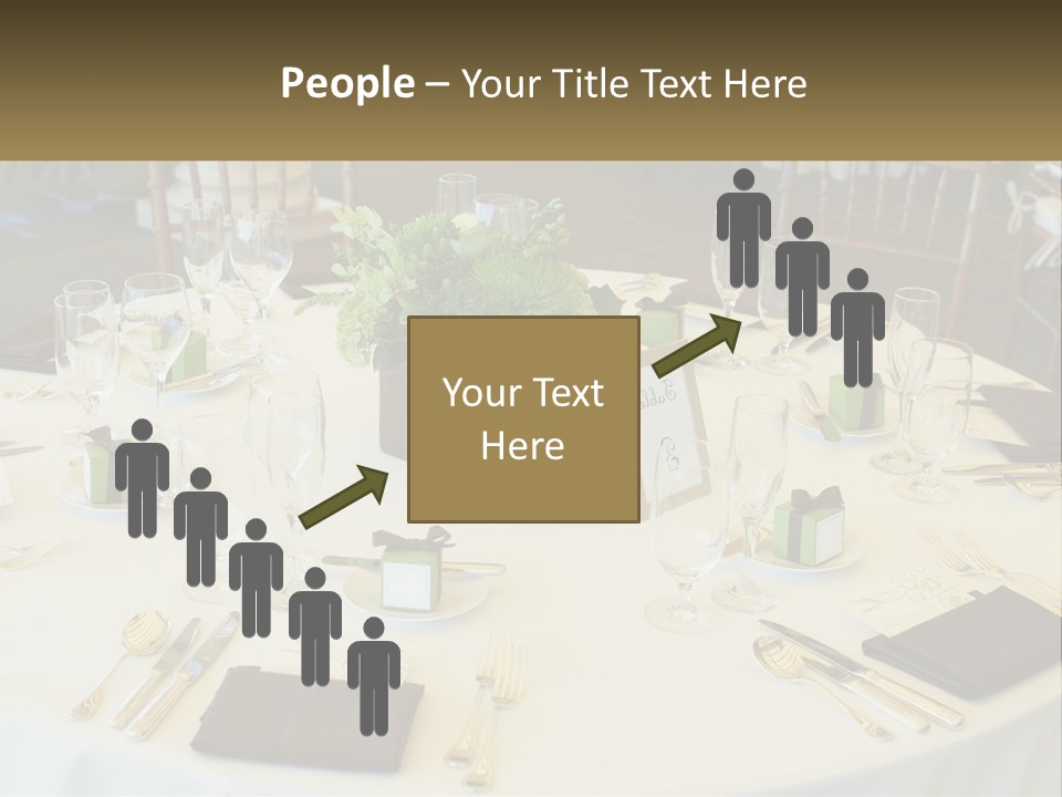 A Table With Place Settings And Place Cards On It PowerPoint Template