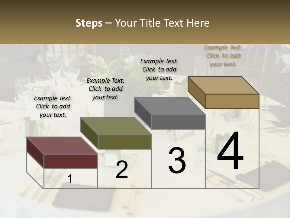 A Table With Place Settings And Place Cards On It PowerPoint Template