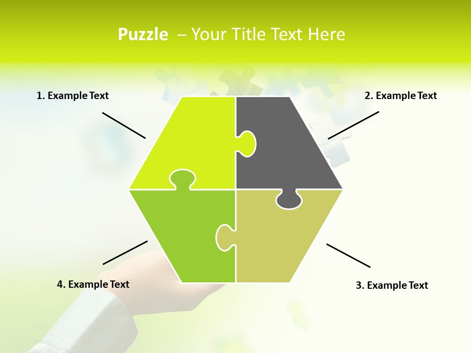 A Person Holding A Piece Of A Puzzle PowerPoint Template