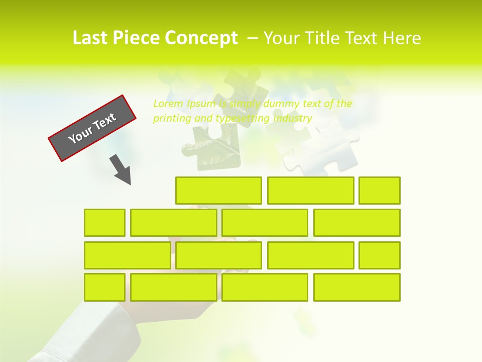 A Person Holding A Piece Of A Puzzle PowerPoint Template