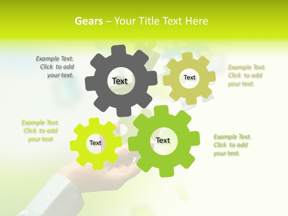 A Person Holding A Piece Of A Puzzle PowerPoint Template