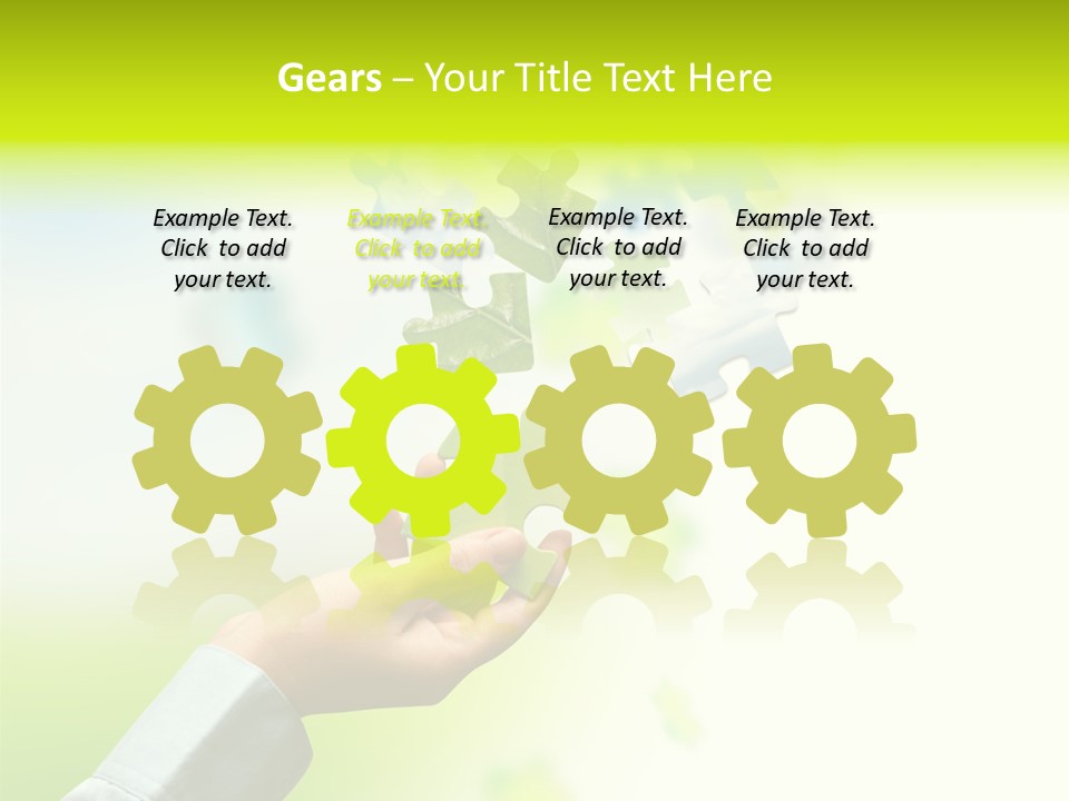 A Person Holding A Piece Of A Puzzle PowerPoint Template