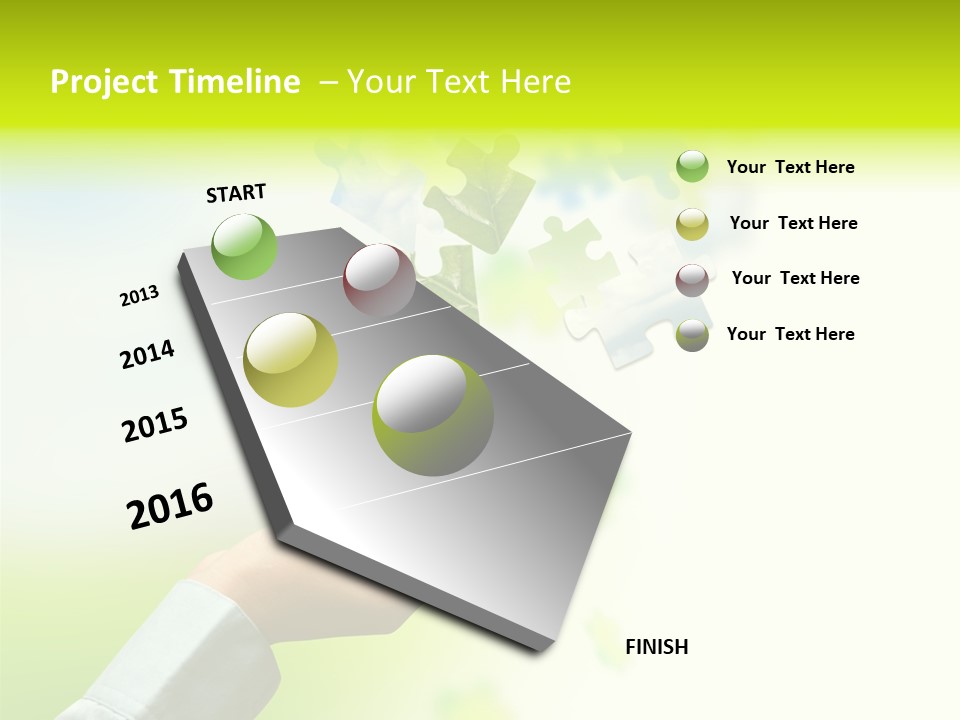 A Person Holding A Piece Of A Puzzle PowerPoint Template