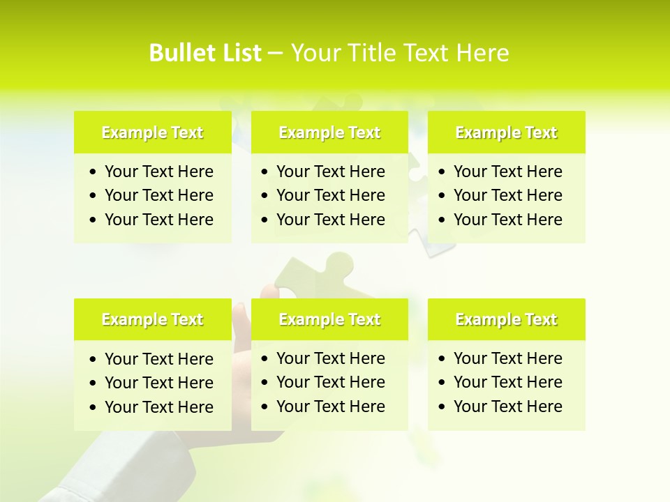 A Person Holding A Piece Of A Puzzle PowerPoint Template