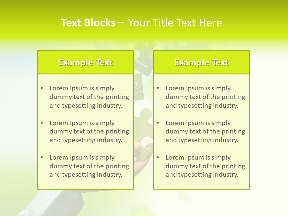 A Person Holding A Piece Of A Puzzle PowerPoint Template