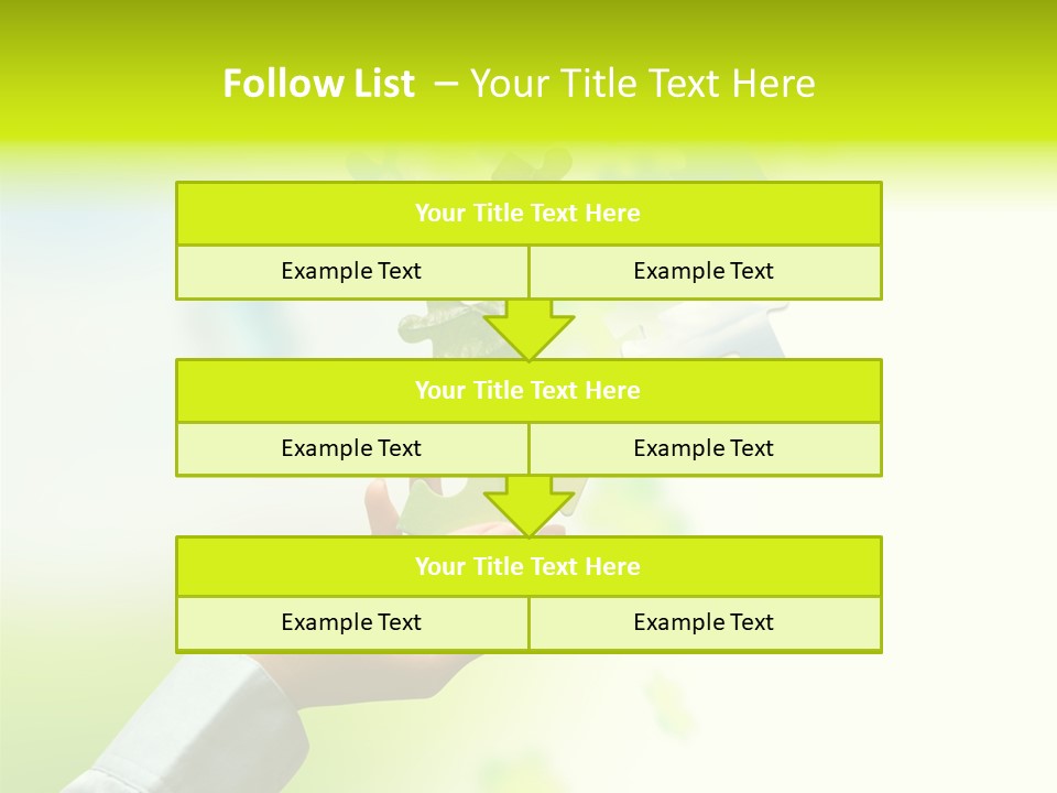 A Person Holding A Piece Of A Puzzle PowerPoint Template