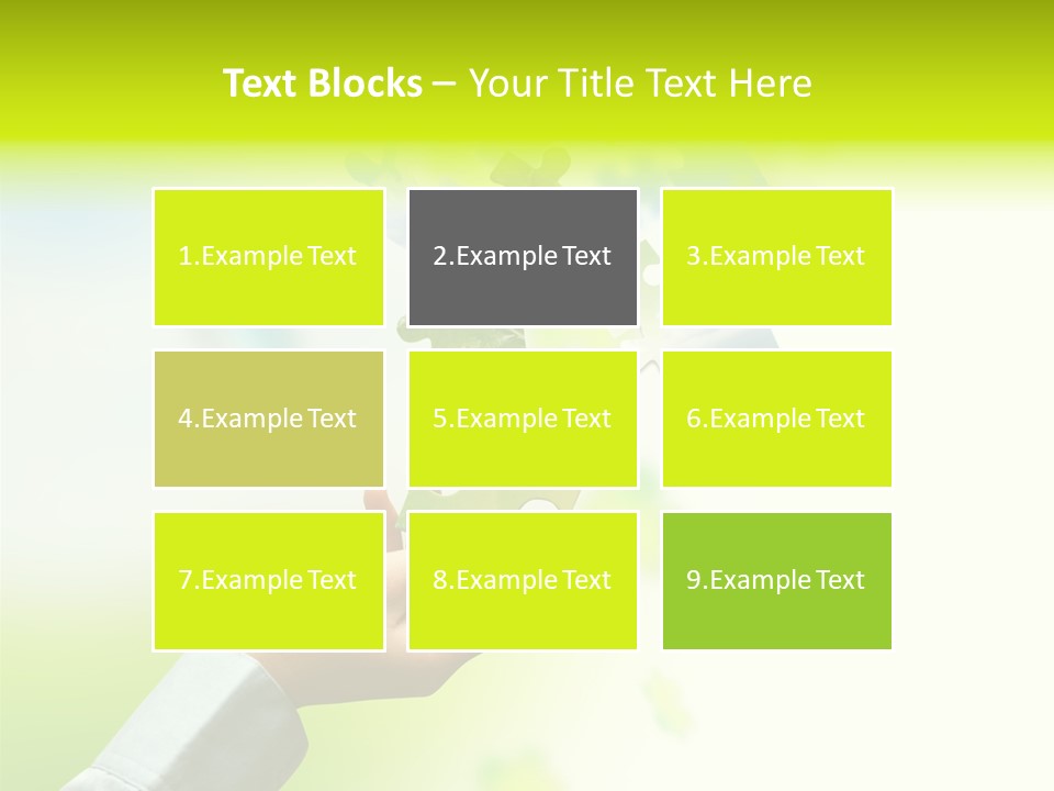 A Person Holding A Piece Of A Puzzle PowerPoint Template