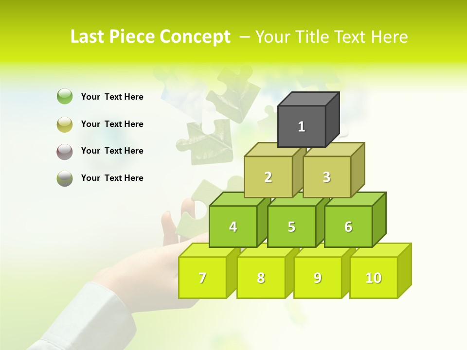 A Person Holding A Piece Of A Puzzle PowerPoint Template