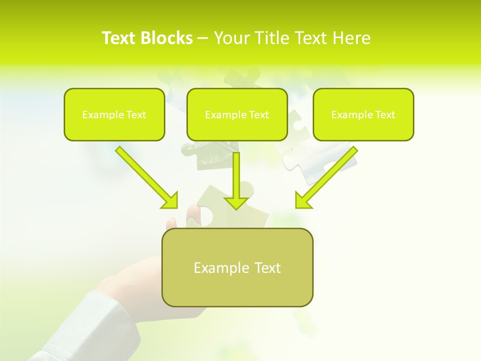 A Person Holding A Piece Of A Puzzle PowerPoint Template