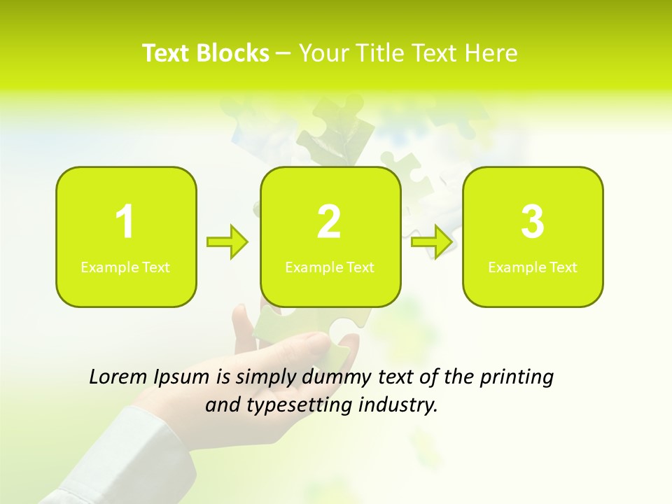 A Person Holding A Piece Of A Puzzle PowerPoint Template