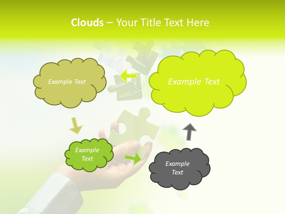 A Person Holding A Piece Of A Puzzle PowerPoint Template