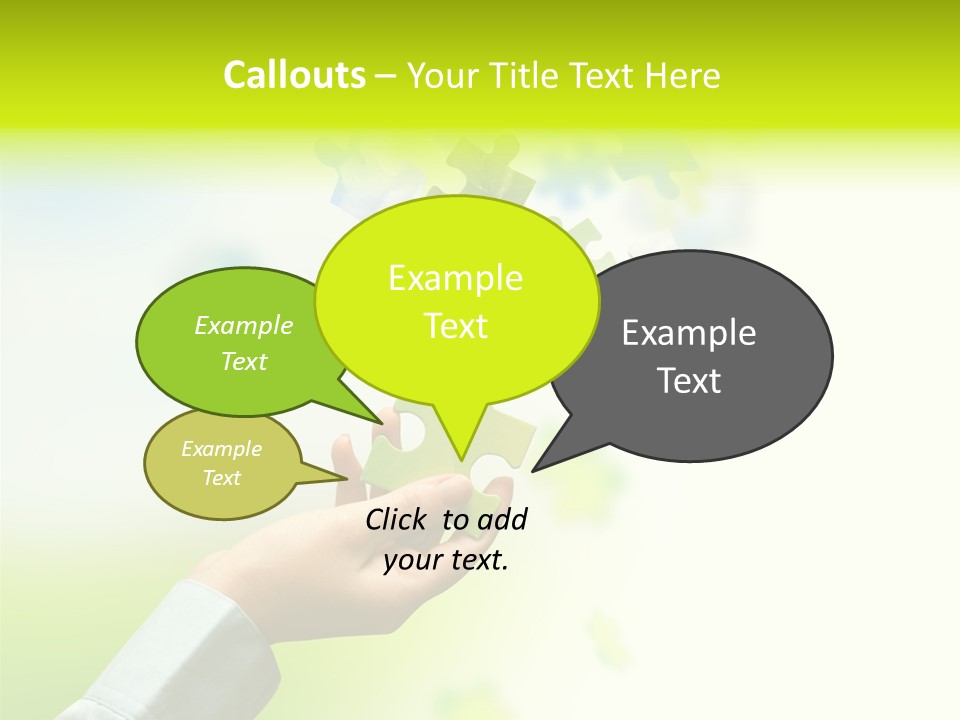 A Person Holding A Piece Of A Puzzle PowerPoint Template