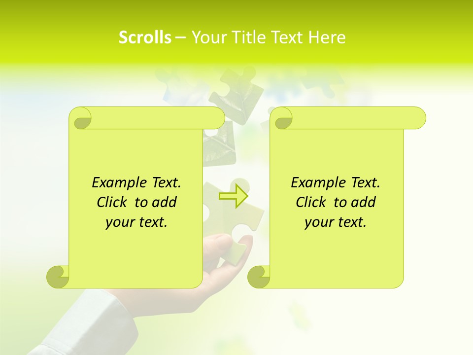 A Person Holding A Piece Of A Puzzle PowerPoint Template