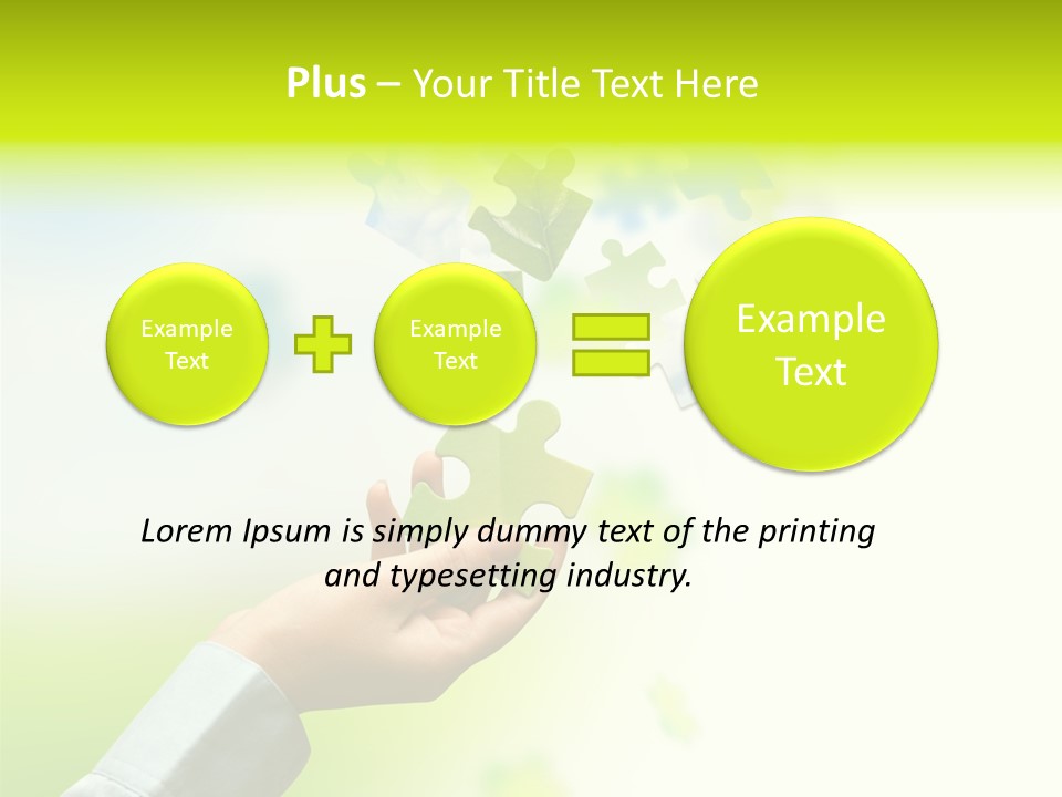 A Person Holding A Piece Of A Puzzle PowerPoint Template