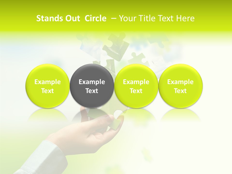 A Person Holding A Piece Of A Puzzle PowerPoint Template