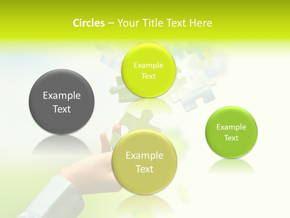 A Person Holding A Piece Of A Puzzle PowerPoint Template