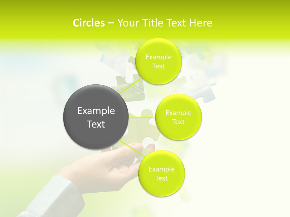 A Person Holding A Piece Of A Puzzle PowerPoint Template