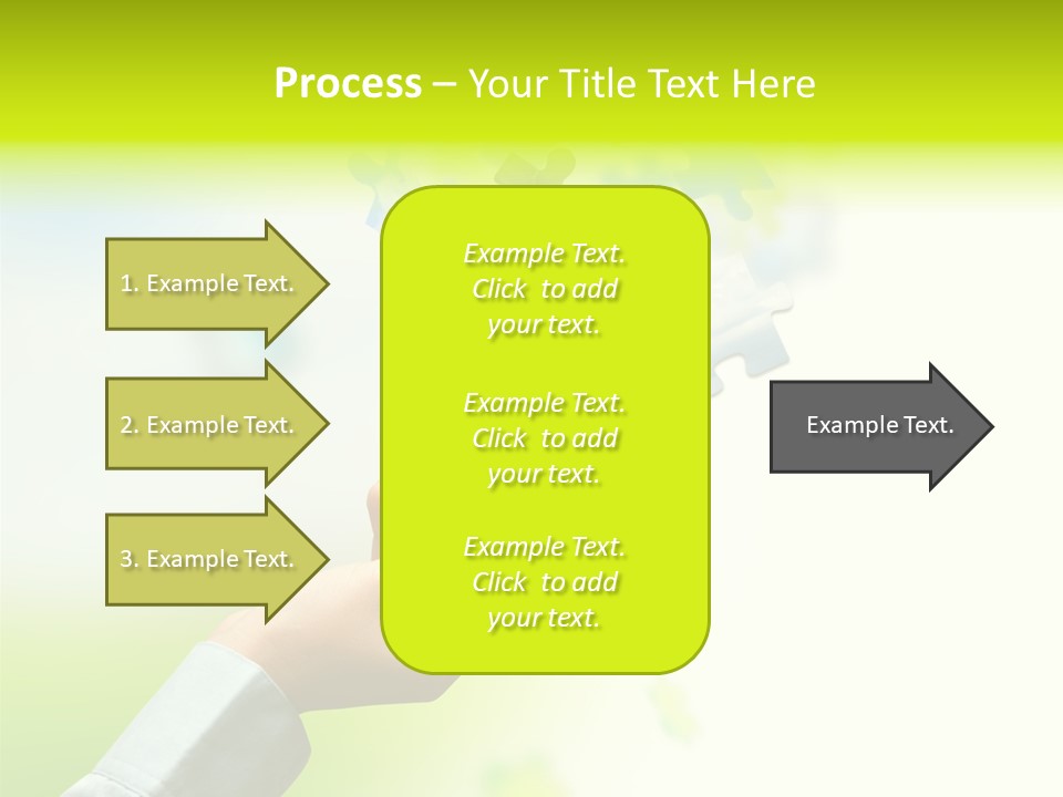 A Person Holding A Piece Of A Puzzle PowerPoint Template