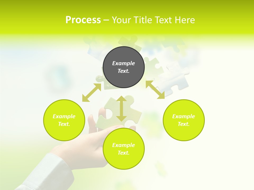 A Person Holding A Piece Of A Puzzle PowerPoint Template