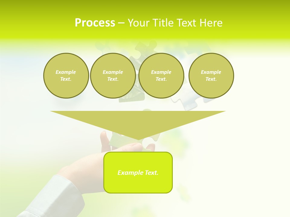 A Person Holding A Piece Of A Puzzle PowerPoint Template