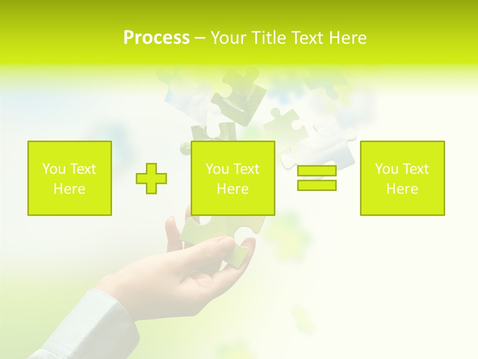 A Person Holding A Piece Of A Puzzle PowerPoint Template