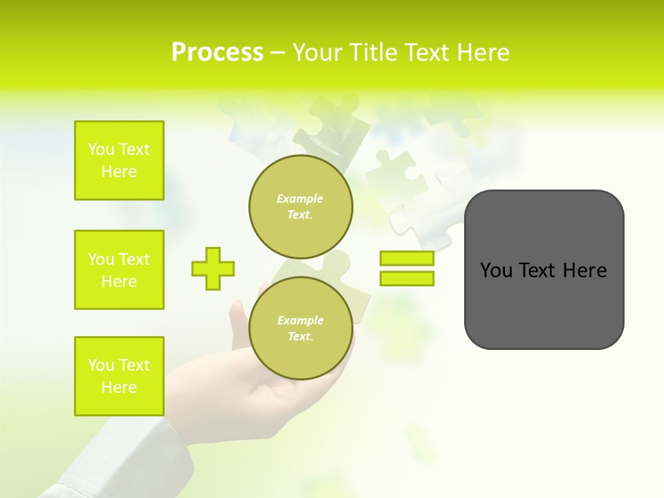 A Person Holding A Piece Of A Puzzle PowerPoint Template