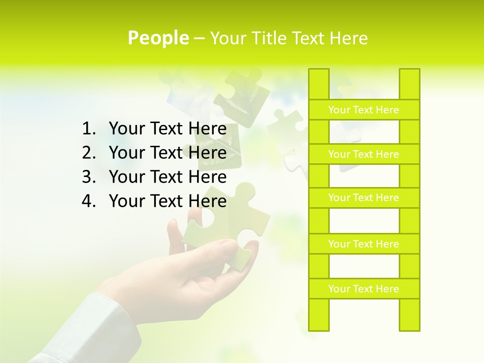 A Person Holding A Piece Of A Puzzle PowerPoint Template