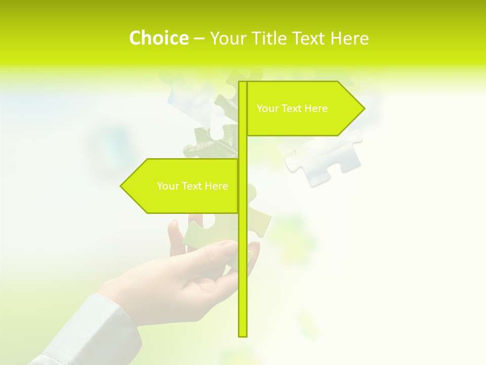 A Person Holding A Piece Of A Puzzle PowerPoint Template