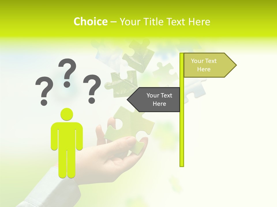 A Person Holding A Piece Of A Puzzle PowerPoint Template