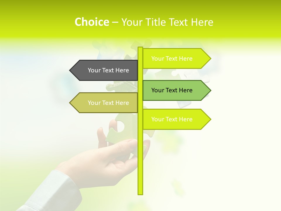 A Person Holding A Piece Of A Puzzle PowerPoint Template