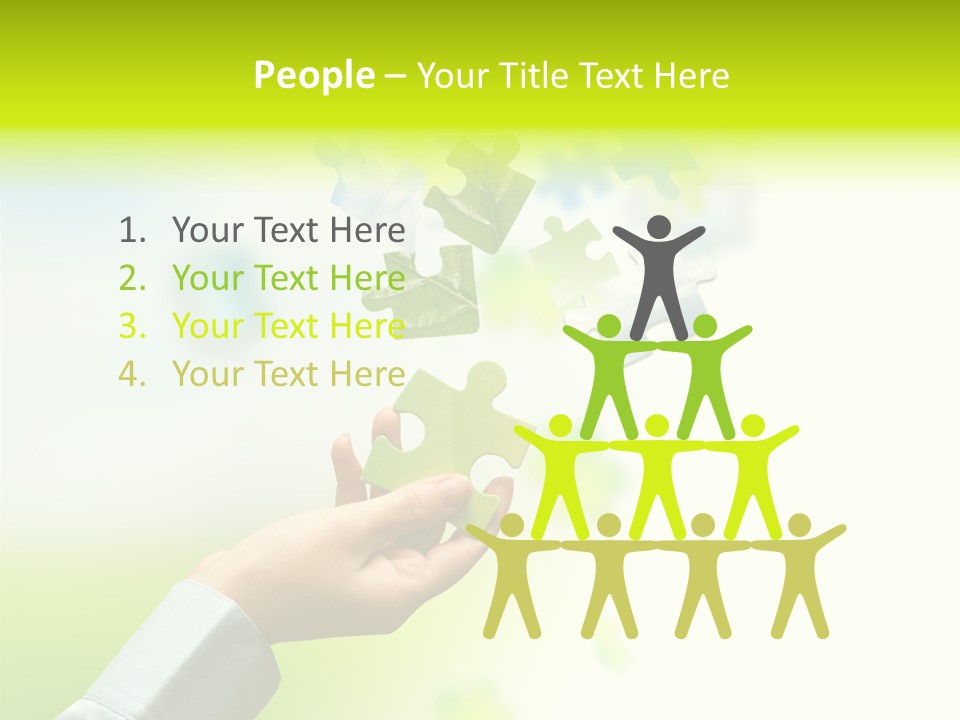 A Person Holding A Piece Of A Puzzle PowerPoint Template