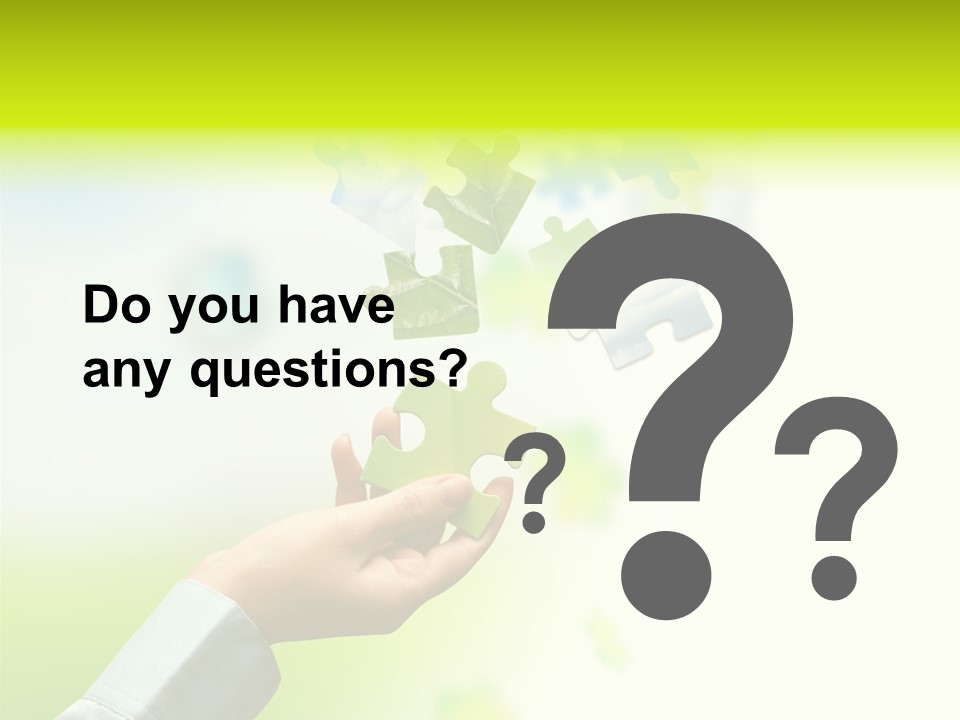 A Person Holding A Piece Of A Puzzle PowerPoint Template