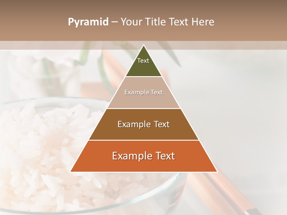 A Bowl Of Rice And Chopsticks On A Table PowerPoint Template