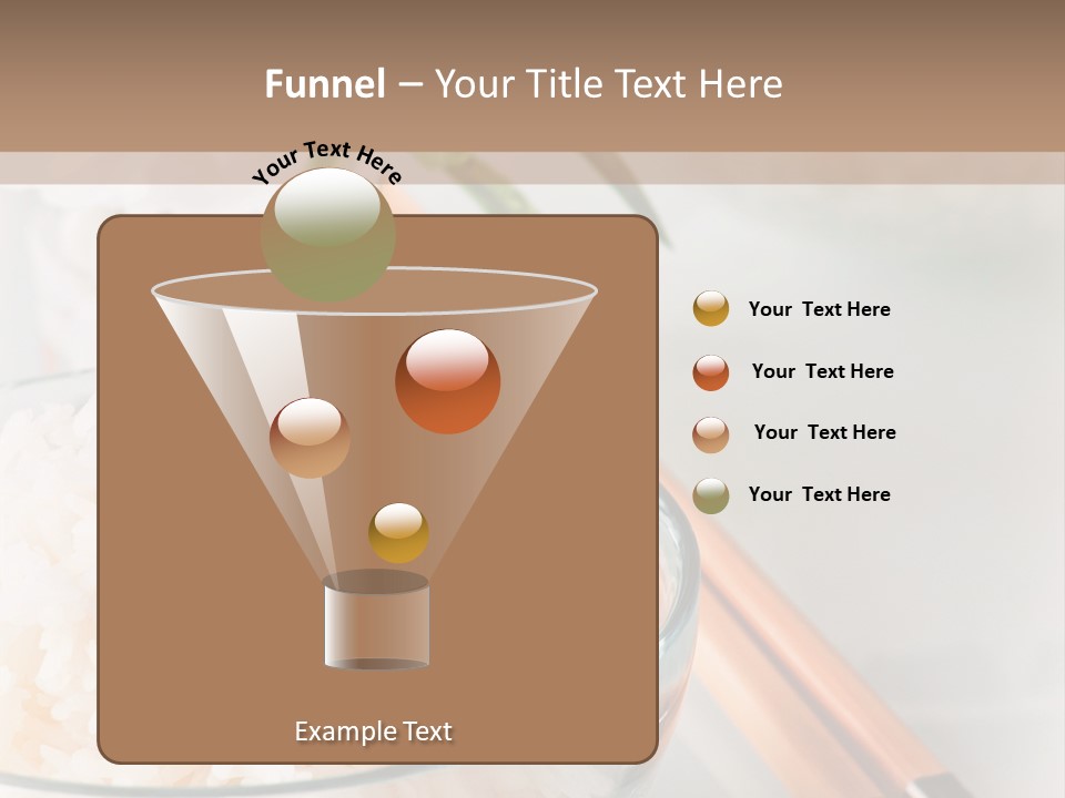 A Bowl Of Rice And Chopsticks On A Table PowerPoint Template